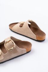 P-101 Bej Günlük  Kadın Terlik