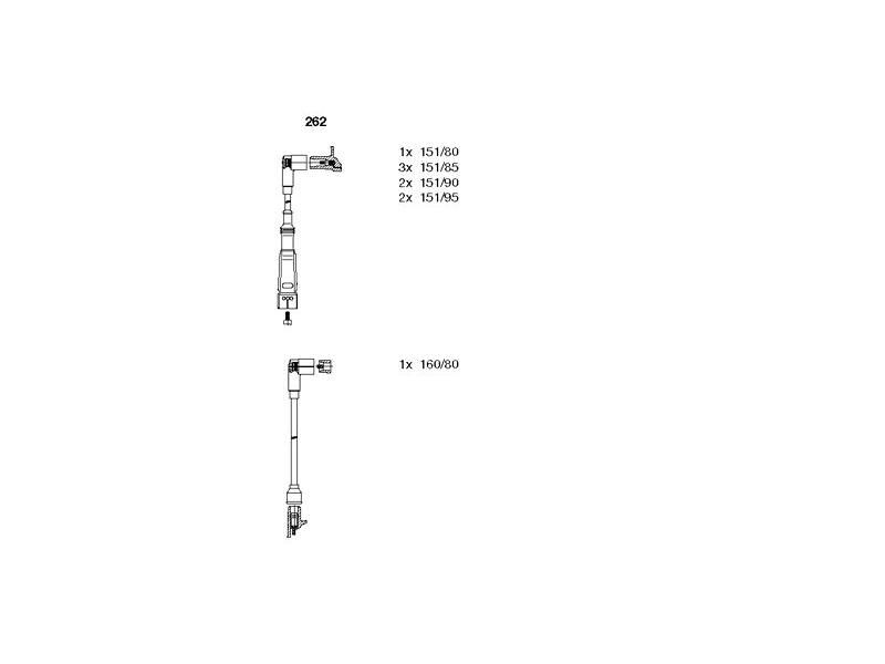 BUJİ KABLO SETİ M.BENZ 107 416 72-80
