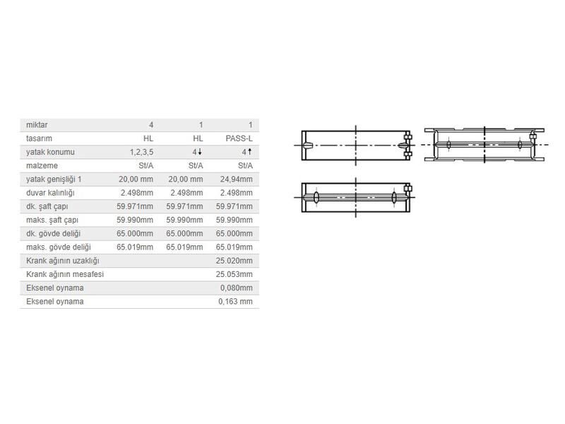 ANA YATAK STD TK. BMW M40 42 43B16 87-05