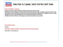 70W-75W 1LT ŞANZ. YAĞ TOPTEC MTF5300