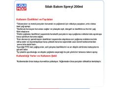SİLAH BAKIM SPREYİ 200ML METAL CARE SPREY