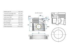 PİSTON 79,50MM VAG A1 A3 GO7 PAS 13-