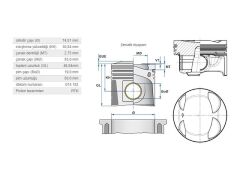 PİSTON 74,51MM VAG GO7-8 LEON 17-