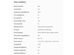 PİSTON 88,50MM M.BENZ 204 211 03-10