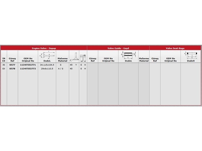 SUPAP IN.12 EX.12 BMW N52 53 04-13