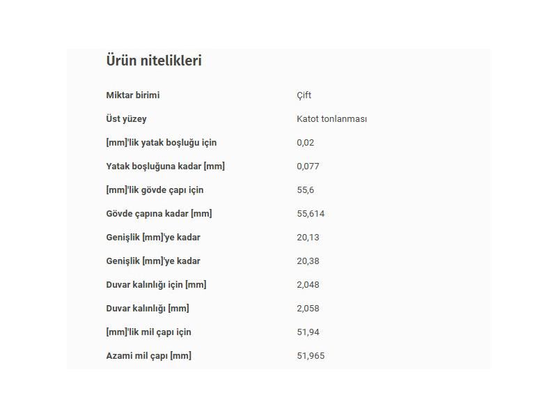 KOL YATAK 0,50 M.BENZ OM651 06-