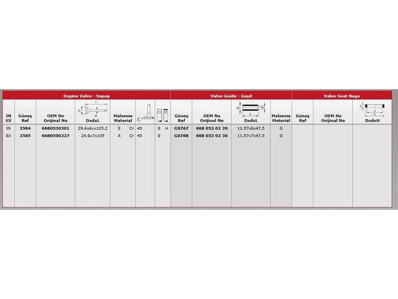 SUPAP IN.8 EX.8 M.BENZ 168 414 98-05