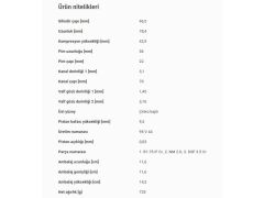 PİSTON 96,50MM M.BENZ M102 80-96