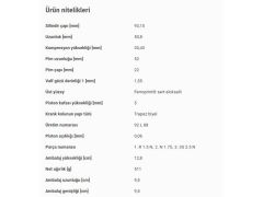 PİSTON 93,15MM M.BENZ 164 203 204 209 211 212 221 251 639 906 05-17