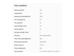 PİSTON 72,50MM OPEL AST.J COR.D-E INS.A-B MOK.X 10-20