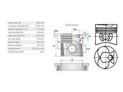 PİSTON 90,90MM M.BENZ OM616 617 73-01