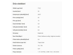 PİSTON 77,01MM VAG GO5-6 JET3-4 PAS PO5 05-18