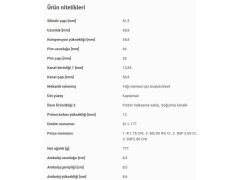 PİSTON 81,50MM VAG A3 A4 A5 A6 CAD4 GO7 GO6-7 JET PAS 12-