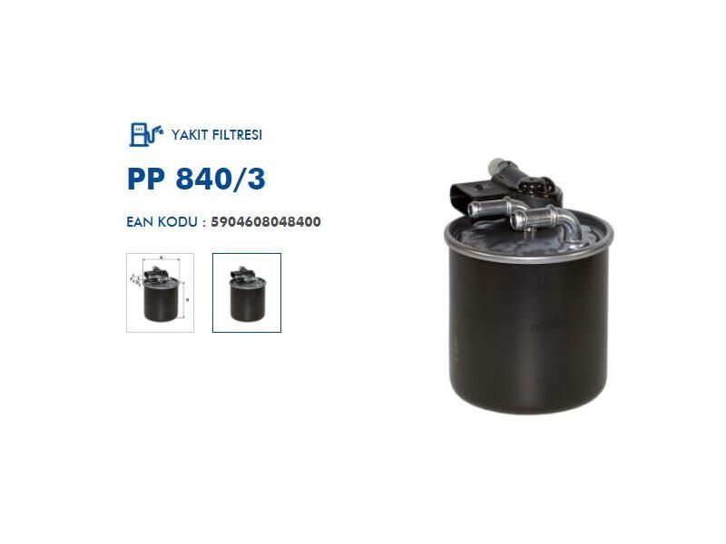 YAKIT FİLTRESİ  M.BENZ 642 646 651 08-