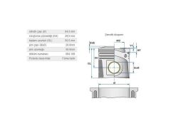 PİSTON 84,50MM BMW N46B20 04-13