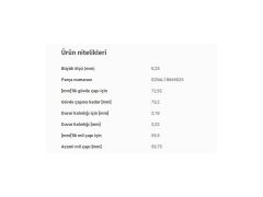 KENAR AY YATAK 0,25 VAG 50 80 90 100 A1 A2 A3 A4 A5 A6 BO1 CAD1-2-3 CRAFT GO1-2-3-4 GO6-7 JET1-2-3-4