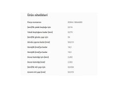 ANA YATAK STD VAG 80 90 A3 A4 A6 BO1 CAD1-2 GO1-2-3-4 PAS PO3-4 T3 T4 95-