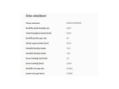 ANA YATAK STD VAG A3 A4 A6 BO1 CAD3 GO3-4-5-6 JET3-4 PAS PO3 T5 91-