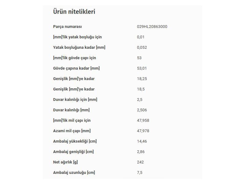 ANA YATAK STD VAG A3 A4 BO1 CAD3 GO4-5-6 JET3 PAS 00-