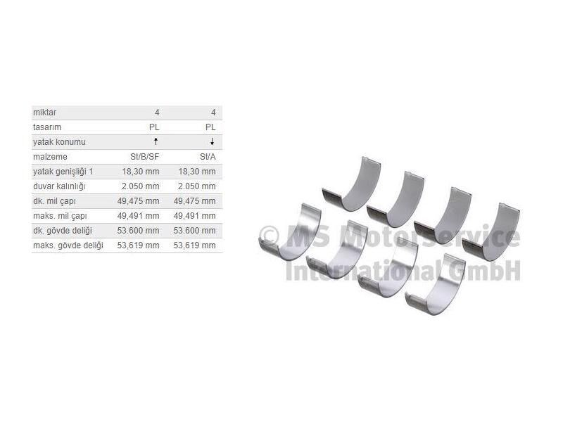KOL YATAK 0,50 TK. BMW B47 N47 07-19