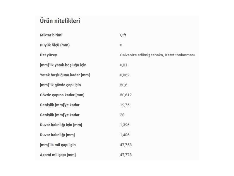 KOL YATAK STD VAG A1 A3 A4 A6 BO1 CAD3-4 CRAFT GO5-6 JET3-4 PAS TROC 99-