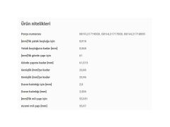 ANA YATAK STD BMW N42 43 45 46 00-15