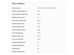 ANA YATAK STD BMW M40 42 43B16 87-05