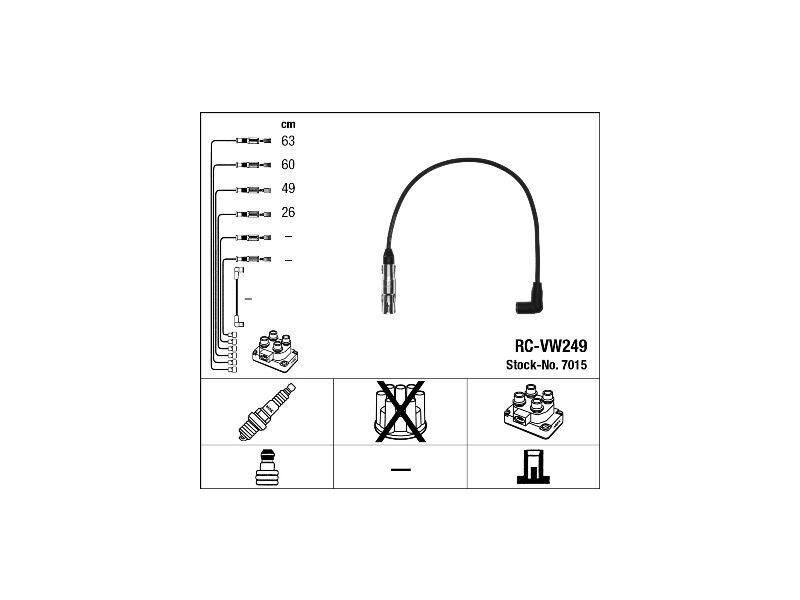 BUJİ KABLO SETİ VAG A3 CAD3 GO4-5-6 JET3 PAS 00-