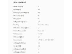 PİSTON 84,00MM BMW E46 81 87 01-12