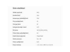 PİSTON 84,50MM BMW E46 81 87 01-12