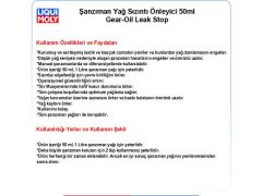 ŞANZIMAN YAĞ SIZINTI ÖNLEYİCİ 50 ML GEAR OIL LEAK STOP