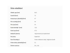 PİSTON 84,50MM BMW N47 04-20