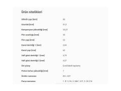 PİSTON 82,00MM BMW B38 46 48 15-22