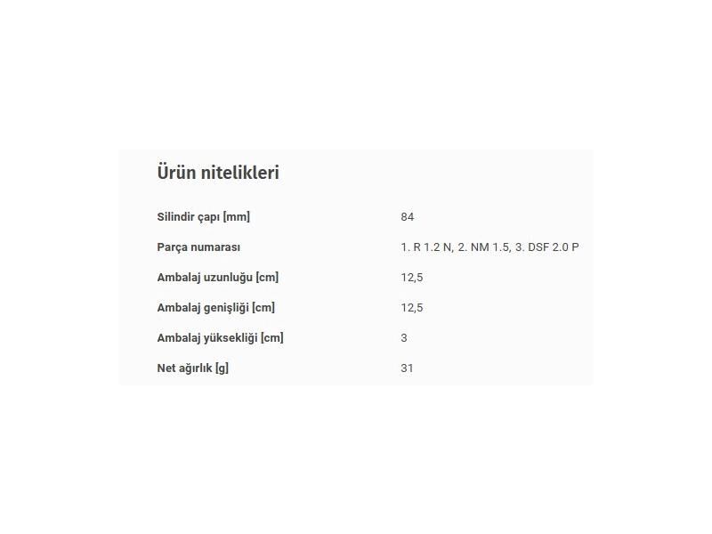 SEGMAN SETİ 84,00MM BMW M54 00-09