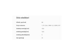 SEGMAN SETİ 84,00MM BMW M54 00-09