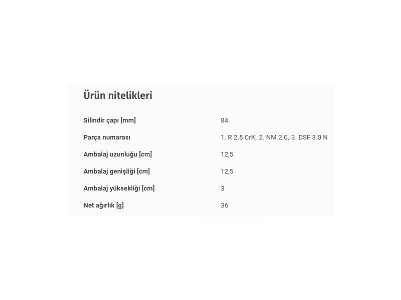 SEGMAN SETİ 84,00MM BMW M57 02-11