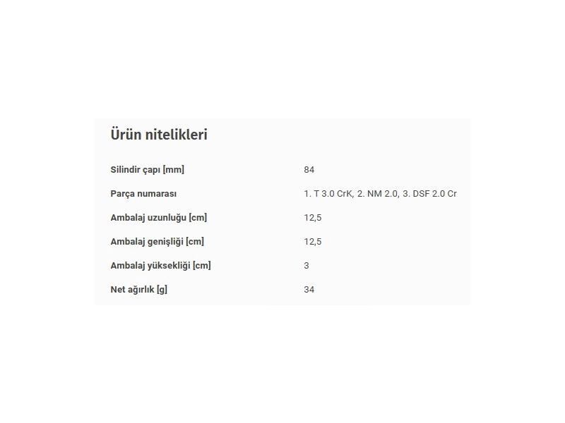 SEGMAN SETİ 84,00MM BMW M47 57 04-12