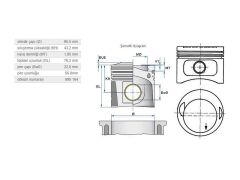 PİSTON 95,50MM M.BENZ M102 80-96