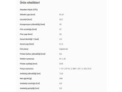 PİSTON 81,01MM VAG A3 A4 BO1 GO3-4 PAS 94-06