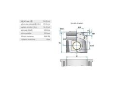 PİSTON 84.00MM BMW N46B20 04-13