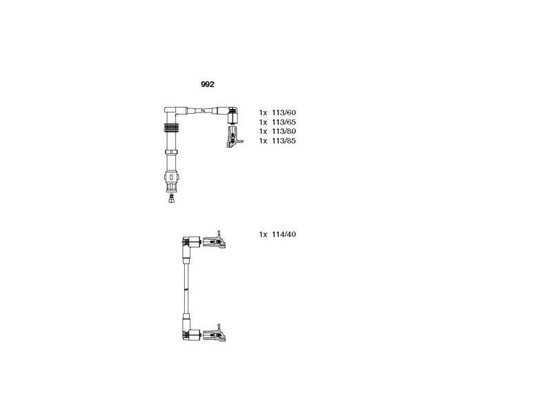 BUJİ KABLO SETİ VAG GO3 CORDOBA IBIZA2 92-99