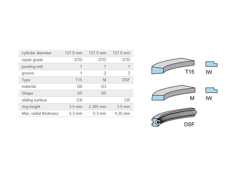 SEGMAN SETİ 127MM SCANİA 127.00MM 124 DT12 EURO4