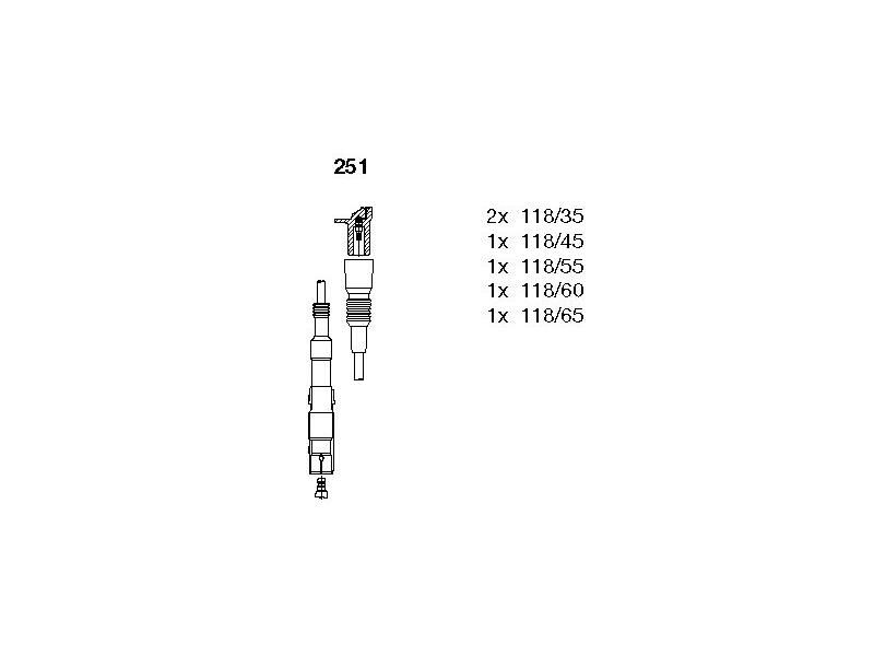 BUJİ KABLO SETİ VAG 100 80 A4 A6 A8 90-97