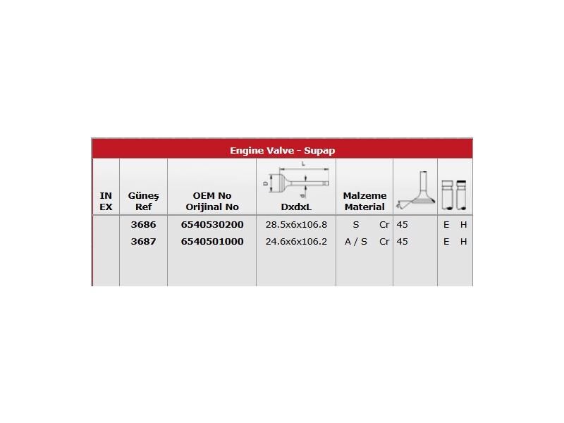 SUPAP IN.8 EX.8 M.BENZ 205 213 18-