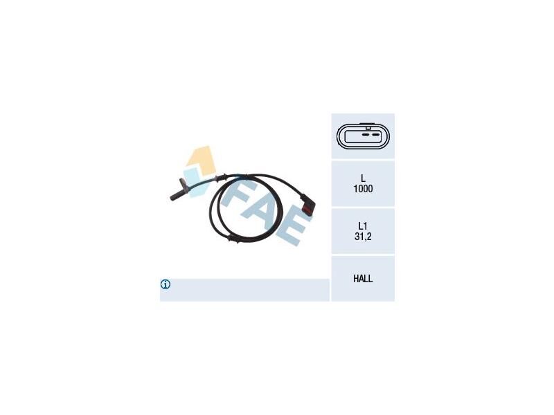 ABS SENSÖRÜ ARKA SAĞ M.BENZ 203 209 00-07