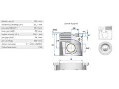 PİSTON 127,00MM LKW SCANIA