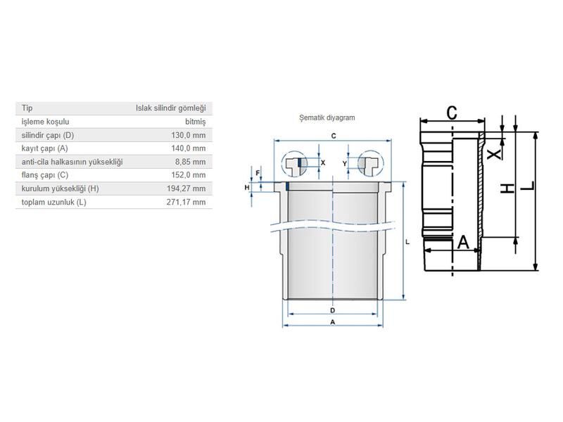 SİLİNDİR GÖMLEĞİ LKW SCANIA
