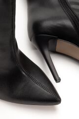 S-2007 Siyah fermuarlı Günlük Bayan Çizme