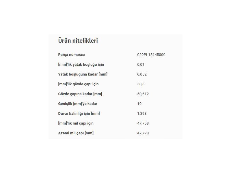 KOL YATAK STD VAG 80 10 A3 A4 A6 BO1 CAD1-2 GO1-2-3-4 JET2 LT28-40 PAS PO3 T4