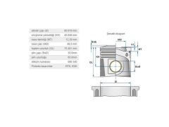 PİSTON 80,02MM M.BENZ OM622 14-